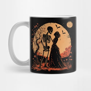 Valentine's Day Vintage Halloween Skeleton Love Witch Retro Cute Super Cool Best Gift Mug